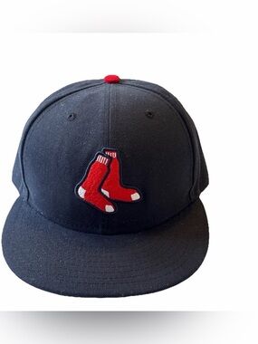 Boston Red Sox Men’s Baseball New Era 59Fifty Hat Cap 7 1/2 Blue MLB Authentic